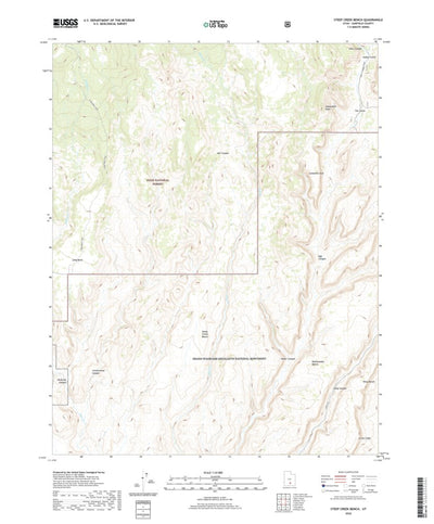 United States Geological Survey Steep Creek Bench, UT (2020, 24000-Scale) digital map