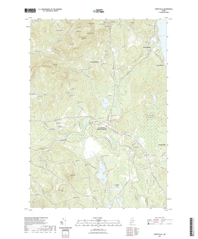 United States Geological Survey Steep Falls, ME (2021, 24000-Scale) digital map