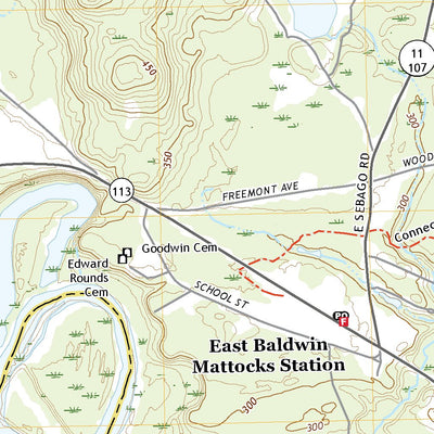 United States Geological Survey Steep Falls, ME (2021, 24000-Scale) digital map