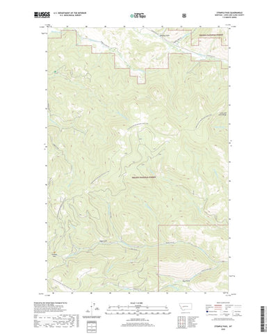 United States Geological Survey Stemple Pass, MT (2020, 24000-Scale) digital map