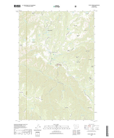 United States Geological Survey Stentz Spring, WA (2020, 24000-Scale) digital map
