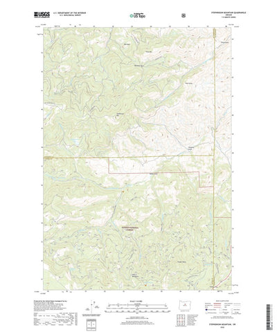 United States Geological Survey Stephenson Mountain, OR (2020, 24000-Scale) digital map