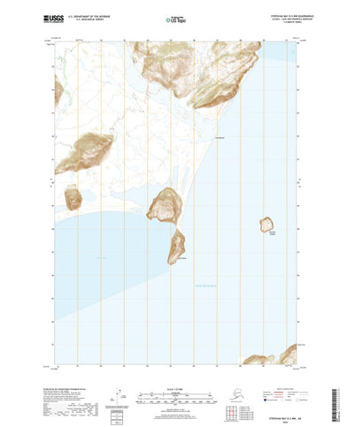 United States Geological Survey Stepovak Bay D-3 NW, AK (2020, 25000-Scale) digital map