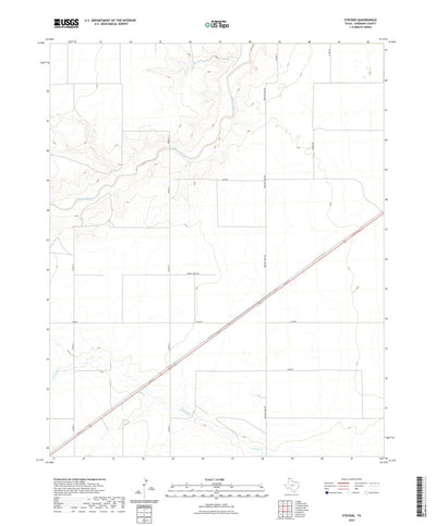 United States Geological Survey Stevens, TX (2022, 24000-Scale) digital map
