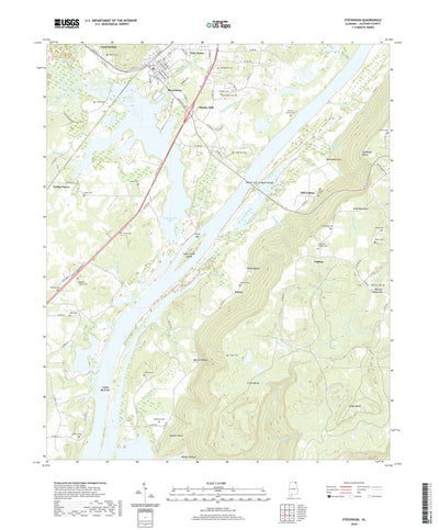 United States Geological Survey Stevenson, AL (2020, 24000-Scale) digital map