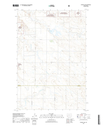 United States Geological Survey Stewart Lake, ND (2020, 24000-Scale) digital map