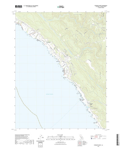 United States Geological Survey Stewarts Point, CA (2021, 24000-Scale) digital map