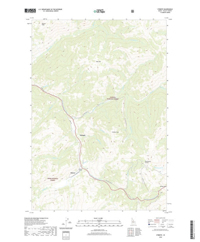 United States Geological Survey Stibnite, ID (2020, 24000-Scale) digital map