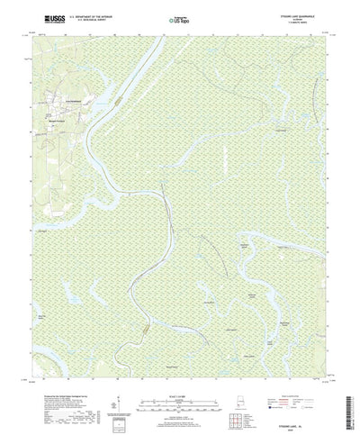 United States Geological Survey Stiggins Lake, AL (2020, 24000-Scale) digital map