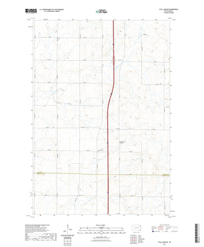 United States Geological Survey Still Lake NE, SD (2021, 24000-Scale) digital map