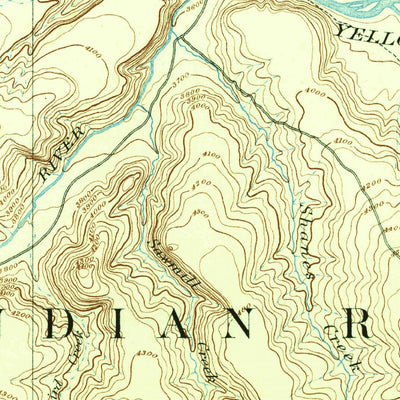 United States Geological Survey Stillwater, MT (1892, 125000-Scale) digital map