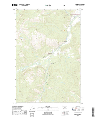 United States Geological Survey Stine Mountain, MT (2020, 24000-Scale) digital map