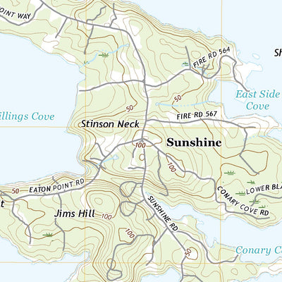 United States Geological Survey Stinson Neck, ME (2021, 24000-Scale) digital map