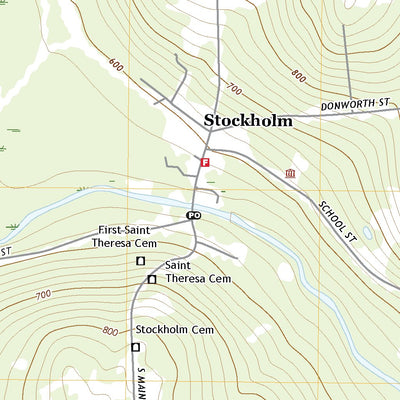 United States Geological Survey Stockholm, ME (2021, 24000-Scale) digital map