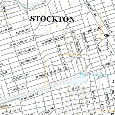 United States Geological Survey Stockton West, CA (2021, 24000-Scale) digital map