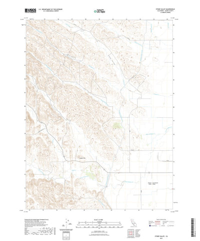 United States Geological Survey Stone Valley, CA (2021, 24000-Scale) digital map