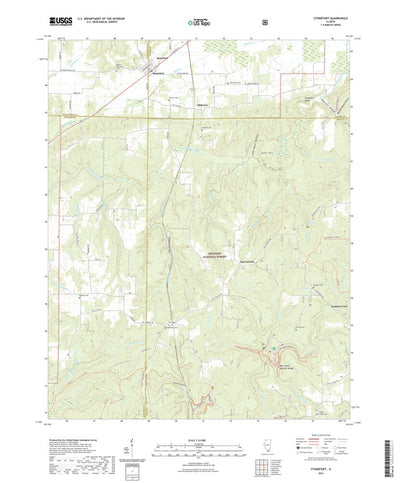 United States Geological Survey Stonefort, IL (2021, 24000-Scale) digital map