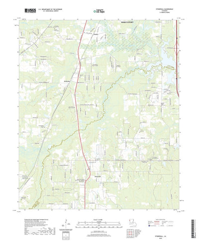 United States Geological Survey Stonewall, LA (2020, 24000-Scale) digital map