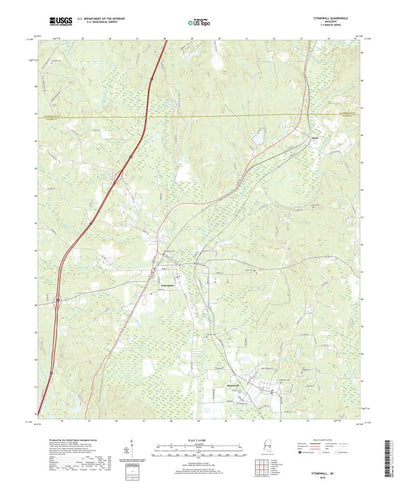 United States Geological Survey Stonewall, MS (2020, 24000-Scale) digital map