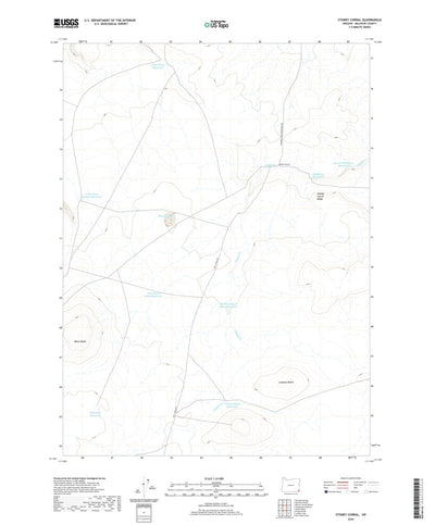 United States Geological Survey Stoney Corral, OR (2020, 24000-Scale) digital map