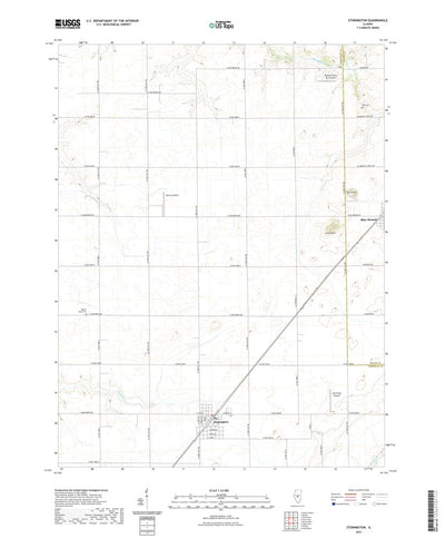 United States Geological Survey Stonington, IL (2021, 24000-Scale) digital map