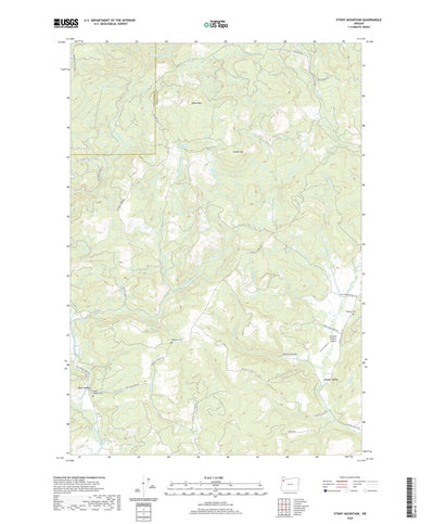 United States Geological Survey Stony Mountain, OR (2020, 24000-Scale) digital map