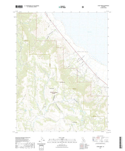United States Geological Survey Stony Ridge, CA (2021, 24000-Scale) digital map