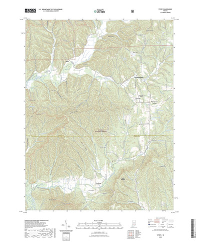 United States Geological Survey Story, IN (2022, 24000-Scale) digital map