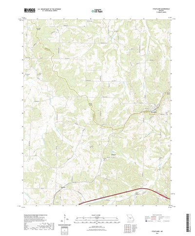 United States Geological Survey Stoutland, MO (2021, 24000-Scale) digital map
