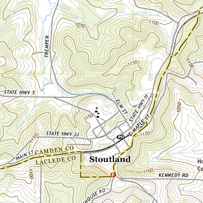 United States Geological Survey Stoutland, MO (2021, 24000-Scale) digital map