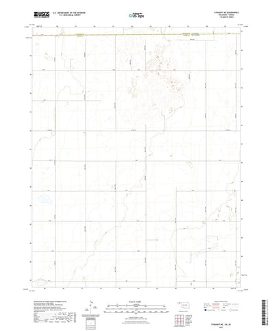 United States Geological Survey Straight NE, OK (2022, 24000-Scale) digital map
