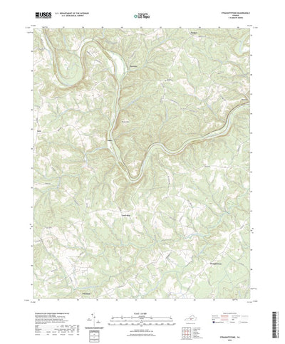 United States Geological Survey Straightstone, VA (2022, 24000-Scale) digital map