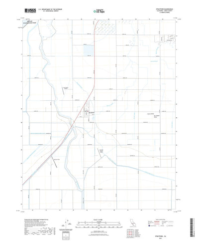 United States Geological Survey Stratford, CA (2021, 24000-Scale) digital map