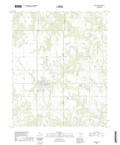 United States Geological Survey Stratford, OK (2022, 24000-Scale) digital map