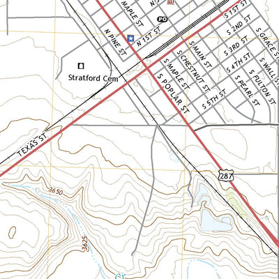 United States Geological Survey Stratford, TX (2022, 24000-Scale) digital map