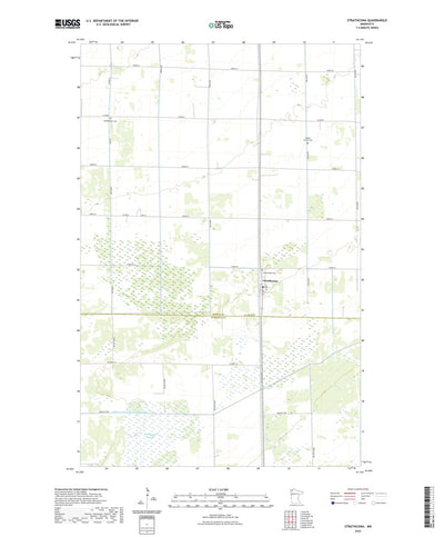 United States Geological Survey Strathcona, MN (2022, 24000-Scale) digital map
