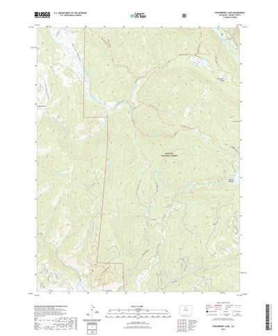United States Geological Survey Strawberry Lake, CO (2022, 24000-Scale) digital map