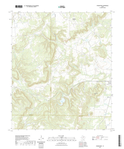 United States Geological Survey Strawn West, TX (2022, 24000-Scale) digital map