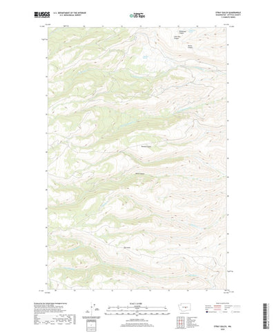 United States Geological Survey Stray Gulch, WA (2020, 24000-Scale) digital map