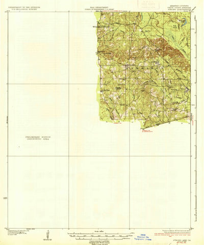 United States Geological Survey Strong, AR-LA (1937, 62500-Scale) digital map
