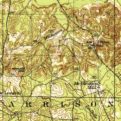 United States Geological Survey Strong, AR-LA (1937, 62500-Scale) digital map