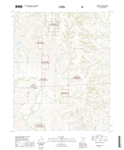 United States Geological Survey Strong City, OK (2022, 24000-Scale) digital map