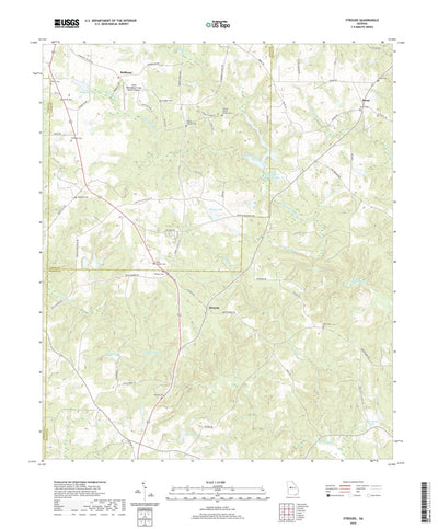 United States Geological Survey Strouds, GA (2020, 24000-Scale) digital map