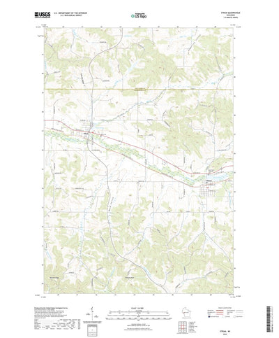 United States Geological Survey Strum, WI (2022, 24000-Scale) digital map