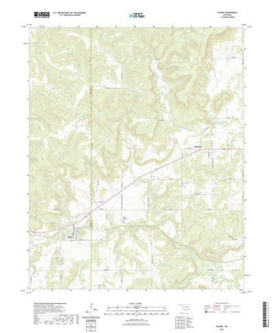 United States Geological Survey Stuart, OK (2022, 24000-Scale) digital map
