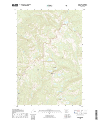 United States Geological Survey Stuart Peak, MT (2020, 24000-Scale) digital map