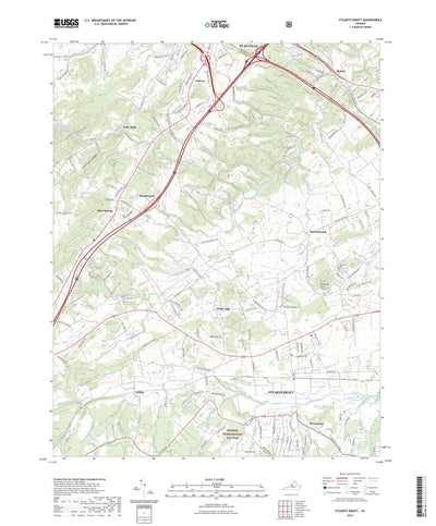 United States Geological Survey Stuarts Draft, VA (2022, 24000-Scale) digital map