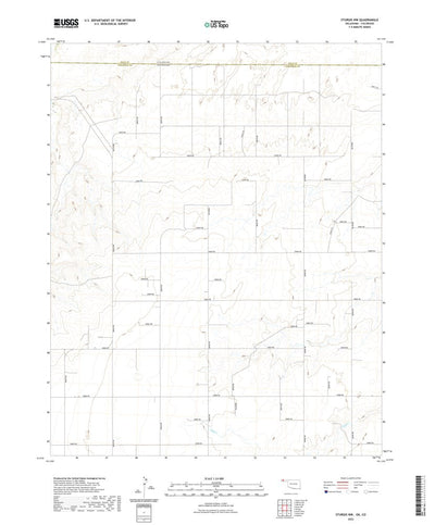 United States Geological Survey Sturgis NW, OK (2022, 24000-Scale) digital map