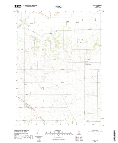 United States Geological Survey Sublette, IL (2021, 24000-Scale) digital map
