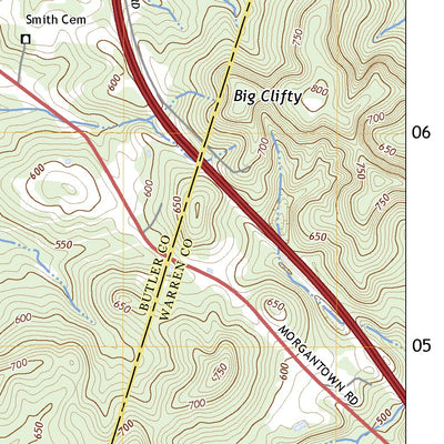 United States Geological Survey Sugar Grove, KY (2022, 24000-Scale) digital map
